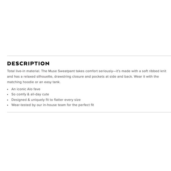 Alo Yoga Muse Sweatpant - Picture 6 of 10